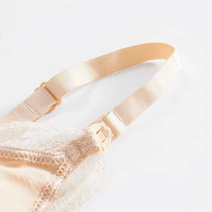 Wireless Front Open Nursing Bra Soft Lace Breathable Seamless Maternity Breastfeeding Bras Maternal Support For Pregnant Women