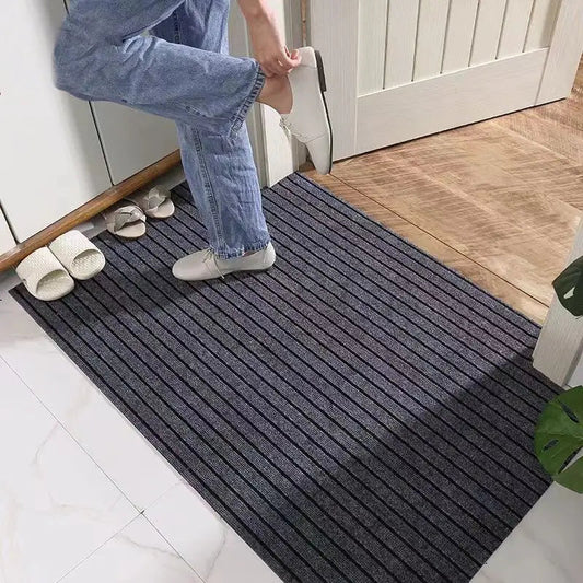 DIY Washable Non-slip Kitchen Mat Doormat Long Corridor Carpet  Bathroom Hallway Entrance Solid Color Stripe Kitchen Rug SS69