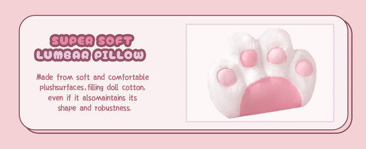 Pink Gaming Chair Cute with Cat Ears and Cat Paw Lumbar Cushion, Ergonomic Computer Chair for Girl with Footrest and Headrest SS69