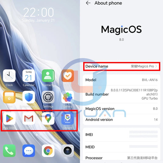 Original HONOR Magic 6 Pro 5G Mobile Phone 6.8" 120Hz Screen Snapdragon 8 Gen 3 Camera 180MP Battery 5600mAh GMS Smartphone SS69
