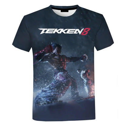 Fighting New Game Tekken 8 3D Printed T Shirt For Men Clothes Harajuku Streetwear T-Shirt For men Crewneck Short Sleeve Tops SS69 12.69 EXZHF20242715U / XL