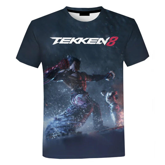 Fighting New Game Tekken 8 3D Printed T Shirt For Men Clothes Harajuku Streetwear T-Shirt For men Crewneck Short Sleeve Tops SS69 12.69 EXZHF20242715U / XL