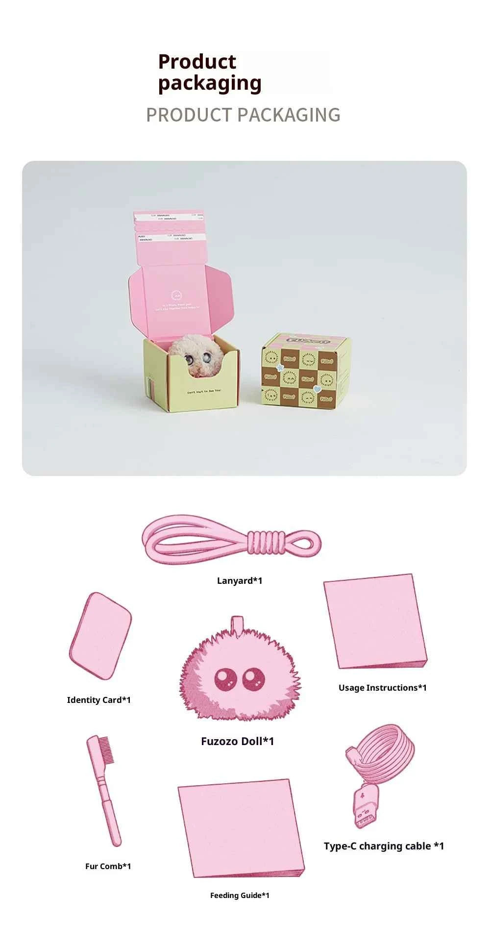 Fuzozo AI Robot Emotional Companion Biomimetic Memory System Interaction Smart Robot AI Chat Robots Toys Cartoon Birthday Gifts