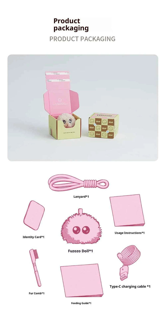 Fuzozo AI Robot Emotional Companion Biomimetic Memory System Interaction Smart Robot AI Chat Robots Toys Cartoon Birthday Gifts