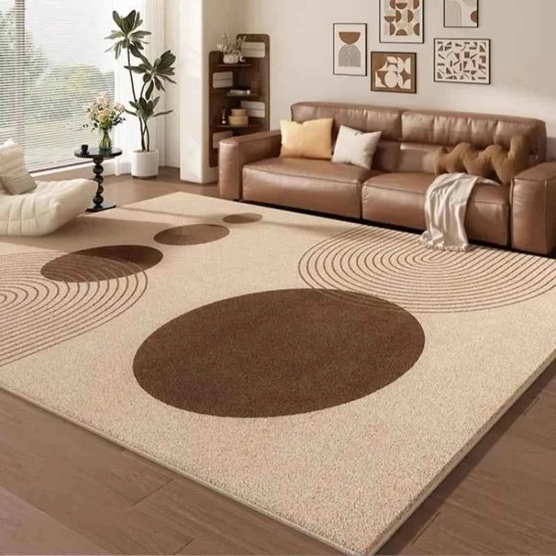 Cream Color Living Room Carpet Light Luxury Home Decoration Bedroom Rug Large Size Plush Sofa Coffee Table Floor Mat Tapis カーペット