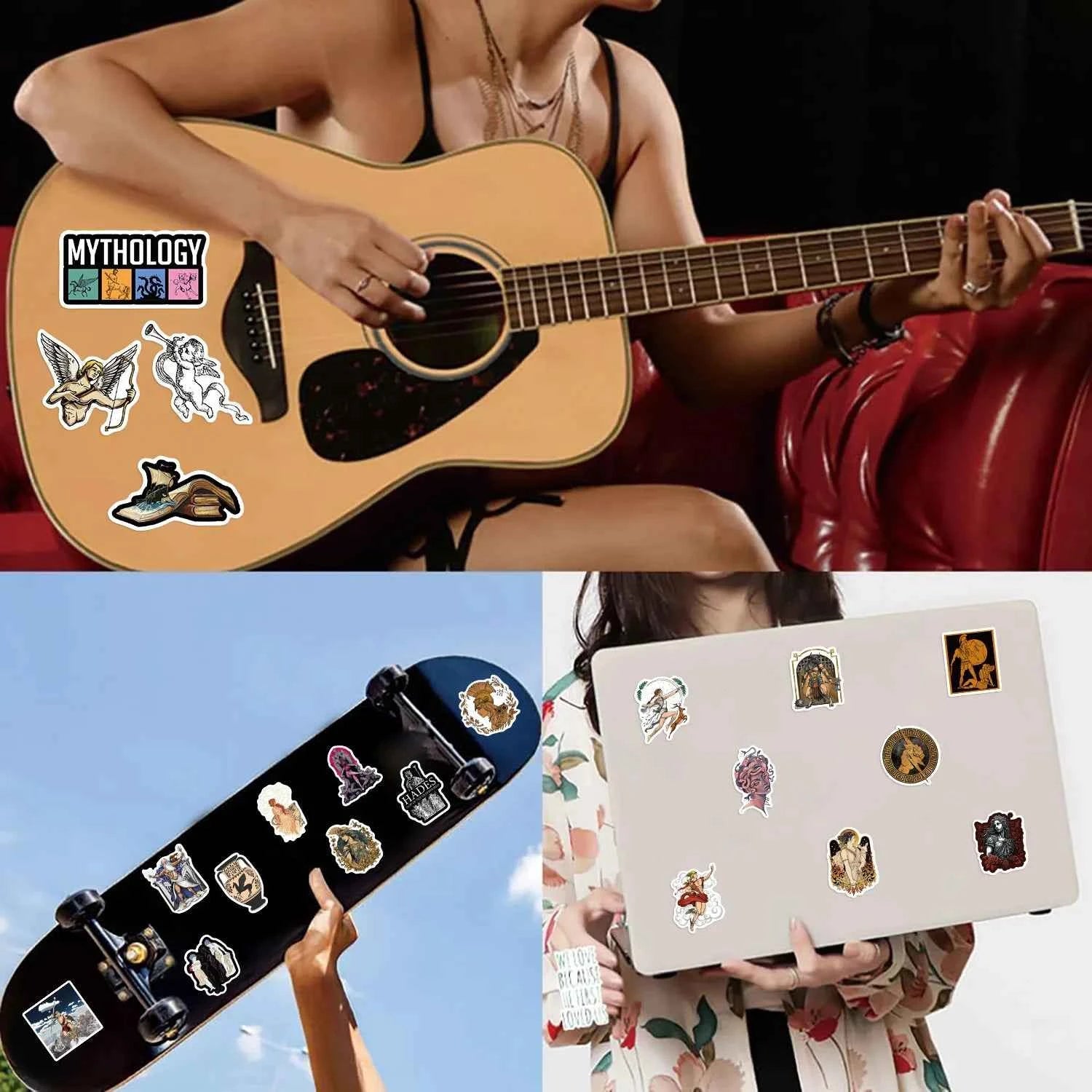 10/50PCS Greek Mythology Graffiti DIY Decorative Luggage Skateboard Water Cup Guitar iPad Waterproof Sticker Kids Toy