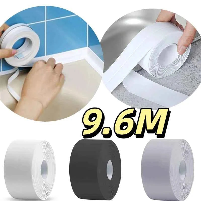 PVC Sealing Tape For Bathroom Bath Toilet Kitchen Caulk Strip Tape Self Adhesive Waterproof Wall Sticker Mold Proof Tapes