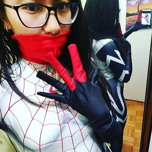 SS69 Cindy Moon Spiderman Cosplay Bodysuit - Stretchy Polyester Zentai Suit