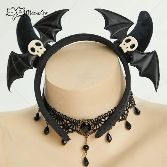 MEOWCOS Gothic Velvet Corset and Double Layered Skirt Costume Set
