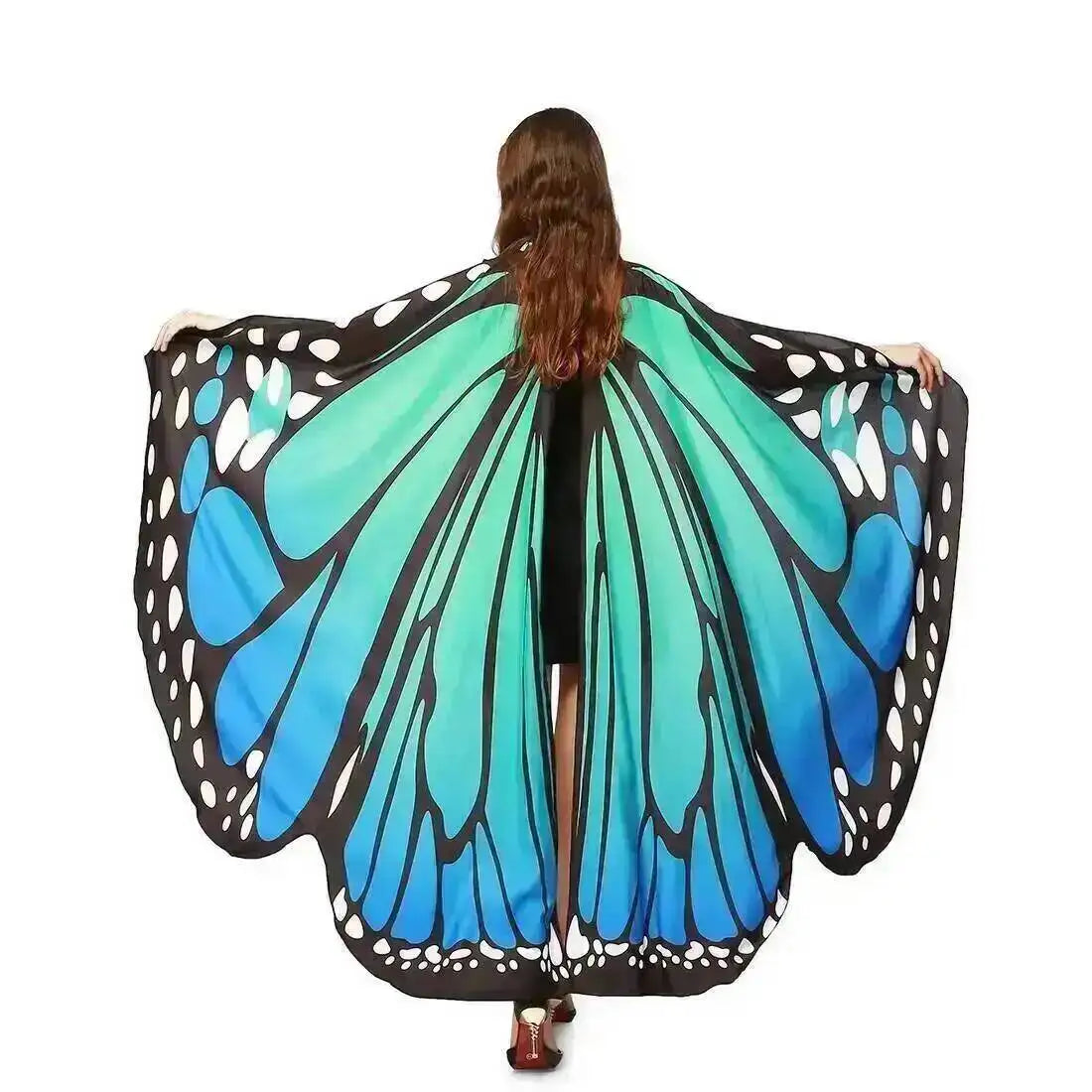 Adult Butterfly Wings Cape for Women Cosplay Costume