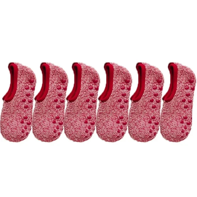 Women's Thick Plush Socks - Winter Warm Coral Fleece Sleep Slippers