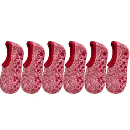 1/3Pairs Thickened Plush Socks Women Winter Warm Coral Fleece Sox Sleeping Slippers Silicone Non-slipInvisible Short Boat Socks