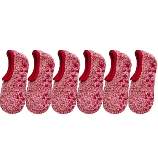 1/3Pairs Thickened Plush Socks Women Winter Warm Coral Fleece Sox Sleeping Slippers Silicone Non-slipInvisible Short Boat Socks