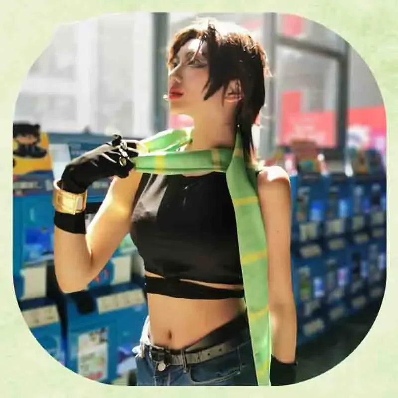 Anime JoJo's Bizarre Adventure Joseph Joestar Cosplay Costume JoJo Gloves And Scarf Adult Halloween Suit 2025 Hot Sale
