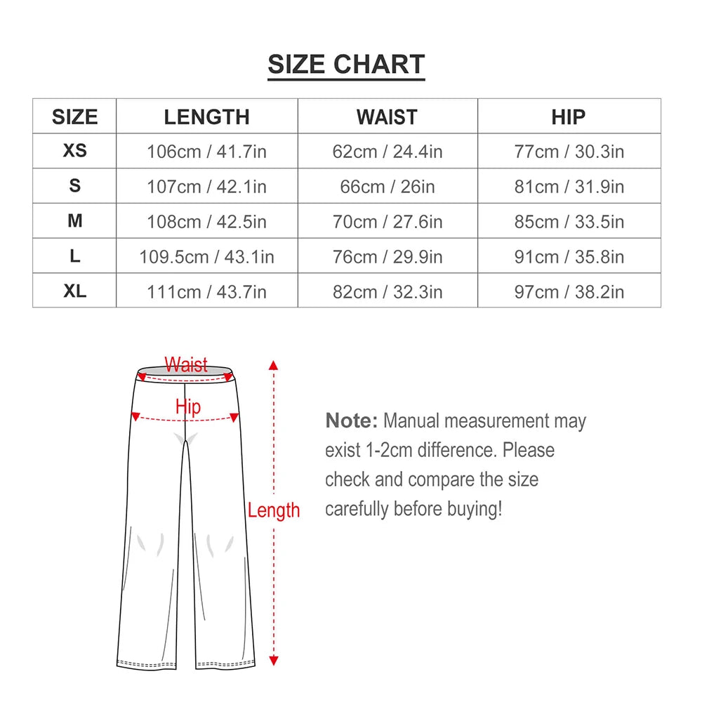 Heart Confetti Pants Elastic Waist Pink Valentines Day Streetwear Flare Pants Summer Casual Pattern Oversize Trousers SS69