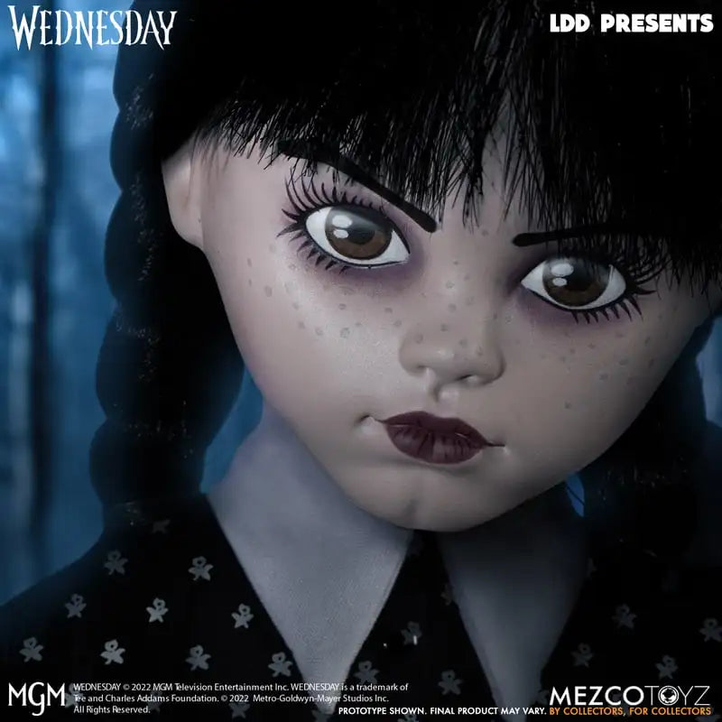 In Stock Genuine Mezco Live Dead Doll Ldd Wednesday Adams Family 10 Inch Mobile Doll Collection Toy Horror Gift SS69