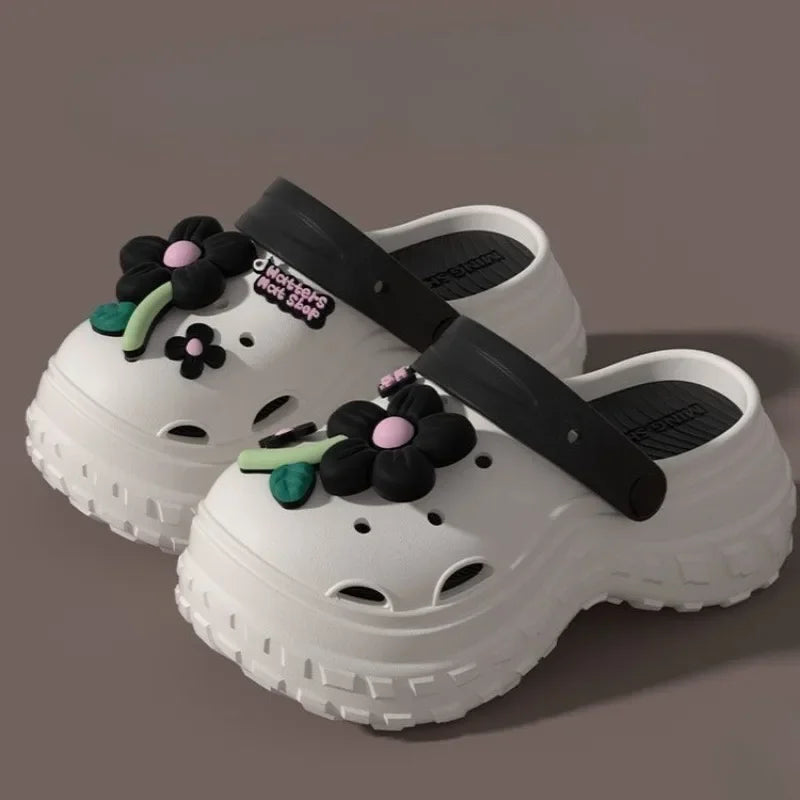 Slides Height Outside Sandals Korea Style Woman Slippers Non Slip Clappers Summer Footwear Top Designs New 39 Shoes for Women