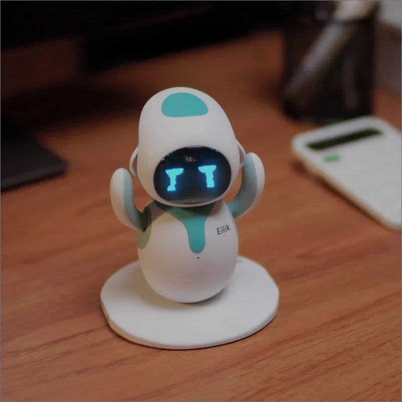 Original Eilik Smart Robot Electronic Automation Ai Robot Emotional Interaction Vocal Multiple Mode Cute Blue and Pink Gift SS69