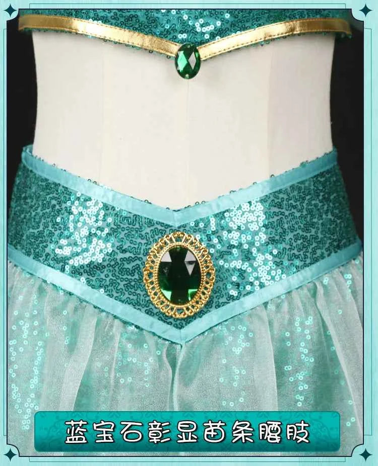 Role playing costumes, adult performance costumes, women's Christmas and birthday parties, Carnival Jasmine Princess dresses