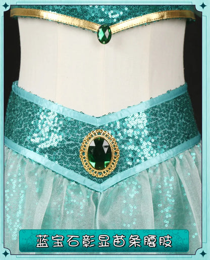 Role playing costumes, adult performance costumes, women's Christmas and birthday parties, Carnival Jasmine Princess dresses