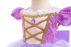 Summer Rapunzal Girl Princess Dress Cosplay Tangled Halloween Birthday Party Vestido Kids Birthday Costume