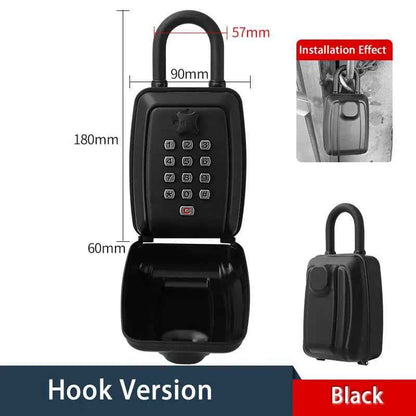 Waterproof Wall Mounted Key Safe Box Anti-theft Key Storage With Combination Password Lock Homestay Office Home Indoor Outdoor