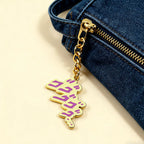 Jojo'S Bizarre Adventure Merchandise Keychain Creative Anime Gold Pendant Bag Accessory Phone Charm Exquisite Gift