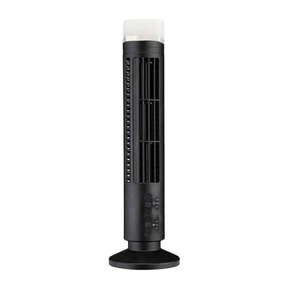 LED Tower Fan Bladeless Tower Fan 90 Degree Oscillating Quiet Portable USB Electric Desk Fan with Light for Home Bedroom Office
