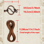 Viking Troll Cross Belt - Extra Long Synthetic Leather Rope