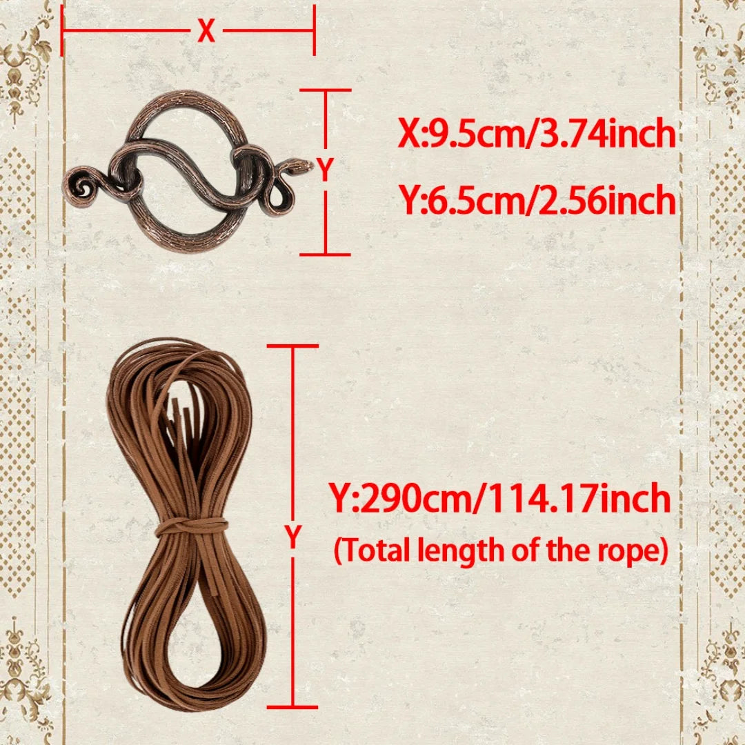 Viking Troll Cross Belt - Extra Long Synthetic Leather Rope