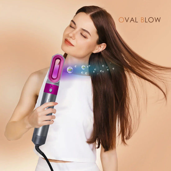 2025 New 5 in 1 Hair Dryer Hot Comb Set Professional Curling Iron Hair Straightener Styling Tool For Airwrap Hair Dryer NEW SS69