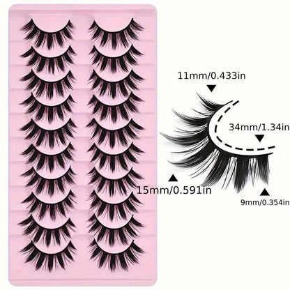 10 pairs of false eyelashes (10 pairs) SS69