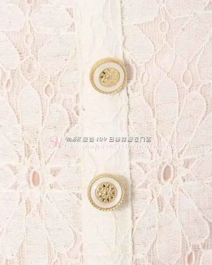 SALES Sweet Japan Liz Lisa Square Collar Princess Cotton Whole Lace Suspenders Dress