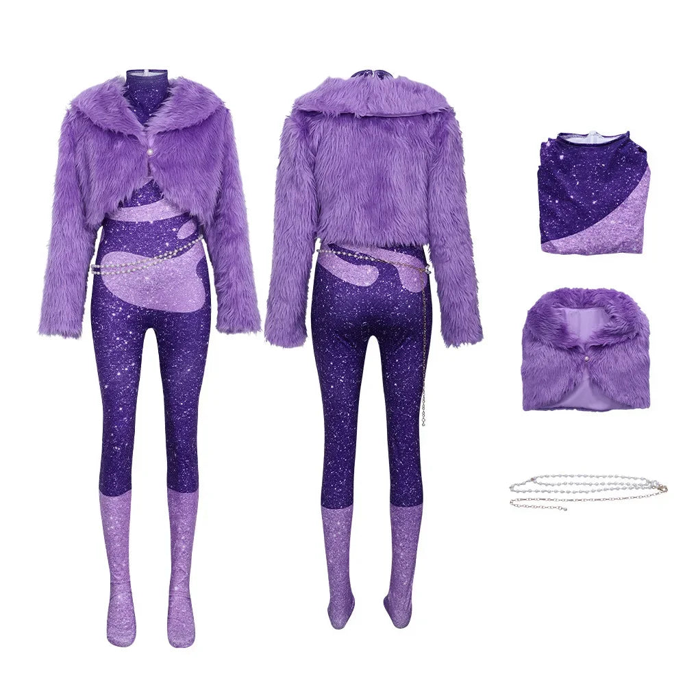 ZOBOTT Zootopia Gazelle Cosplay Costume Women's Polyester Outfit Set