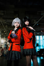 Anime Kakegurui Cosplay Costume Kirari Momobami Uniform Yumeko Sayaka Compulsive Gambler Japanese School Girl Pleated Skirt Suit SS69