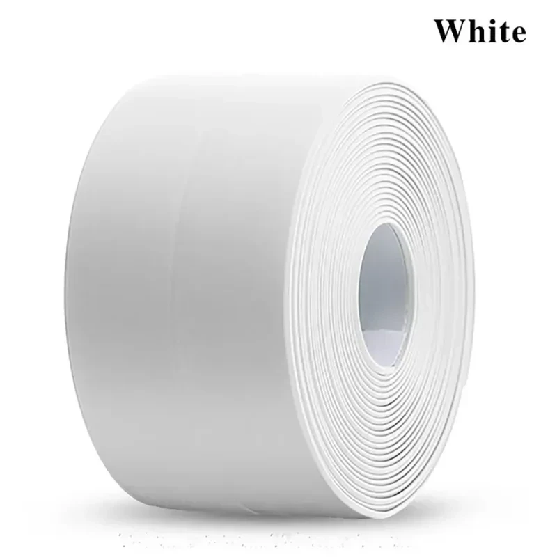 PVC Sealing Tape For Bathroom Bath Toilet Kitchen Caulk Strip Tape Self Adhesive Waterproof Wall Sticker Mold Proof Tapes