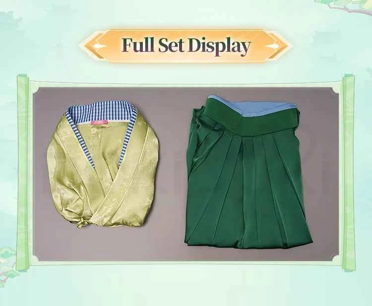 Maomao Cosplay Costume Anime The Apothecary Diaries × JR Kyoto DokiDoki-R Women Green Dress Mao Mao Kyoto Travel Cosplay