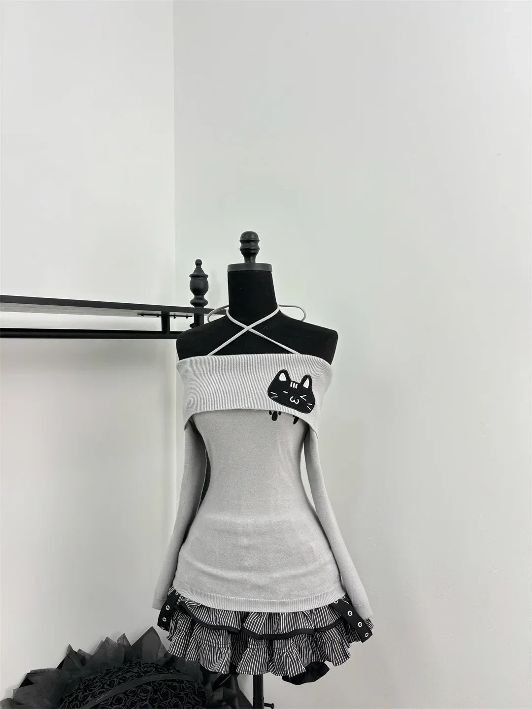 Japanese Sweet Y2k Elegant 2 Piece Set Woman Long Sleeve Chic Blouse+ Mini Ruffle Skirt Female Korea Style Rave Birthday Outfits SS69