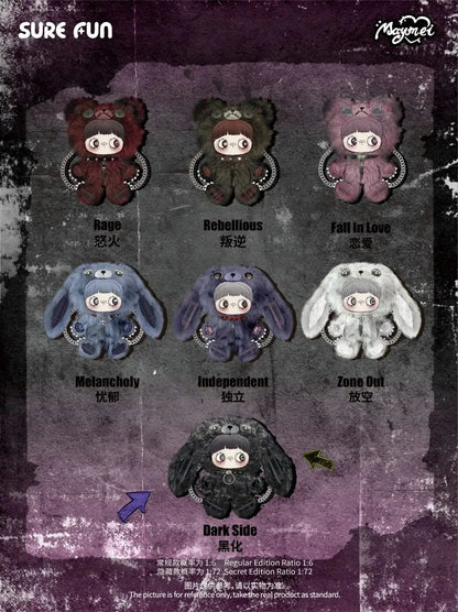 MayMei Rebel Doll Backpack Series Plush Blind Box Cute Vinyl Doll Pendant Toy Ideal Kawaii Girl Birthday New Year Exquisite Gift