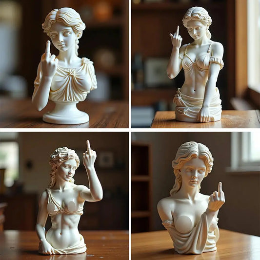 2025 Statue Of Vienna Goddess Funny Goddess Statue 3D Resin Craft Ornaments Unique Design Cultural Office Home Decoration