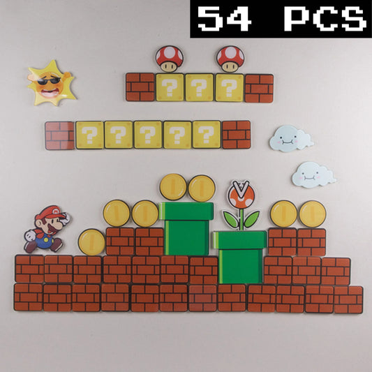 Cartoon Bros Fridge Magnet Home Kitchen Convenience Sticker Anime Photo Message Board Refrigerator Magnetic Stickers Home Dec