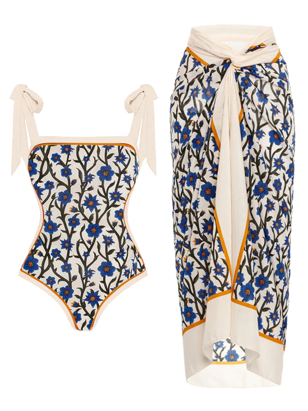 2023 New Arrival Push Up Women Bikini Set Floral Printed Ruffle Bikinis Strappy Bandage Swimwear Brazilian Biquini Bathing Suit SS69 26.69 HXF4399K1 / XL