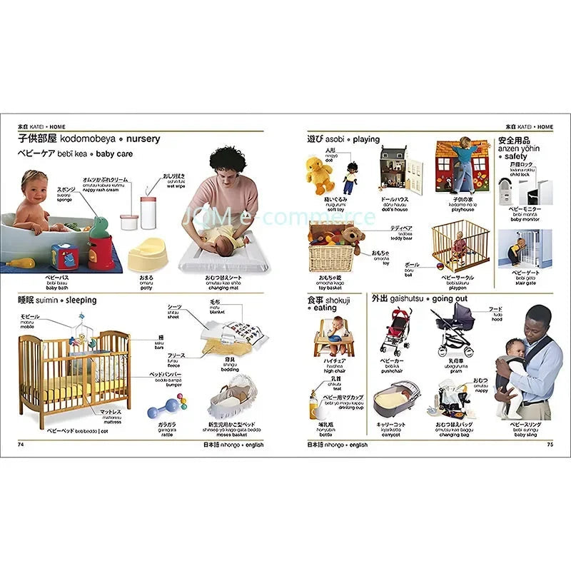 DK Textbook Japanese-English Bilingual Visual Graphic Dictionary English Learning Books English Edition reference book SS69