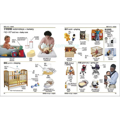 DK Textbook Japanese-English Bilingual Visual Graphic Dictionary English Learning Books English Edition reference book SS69
