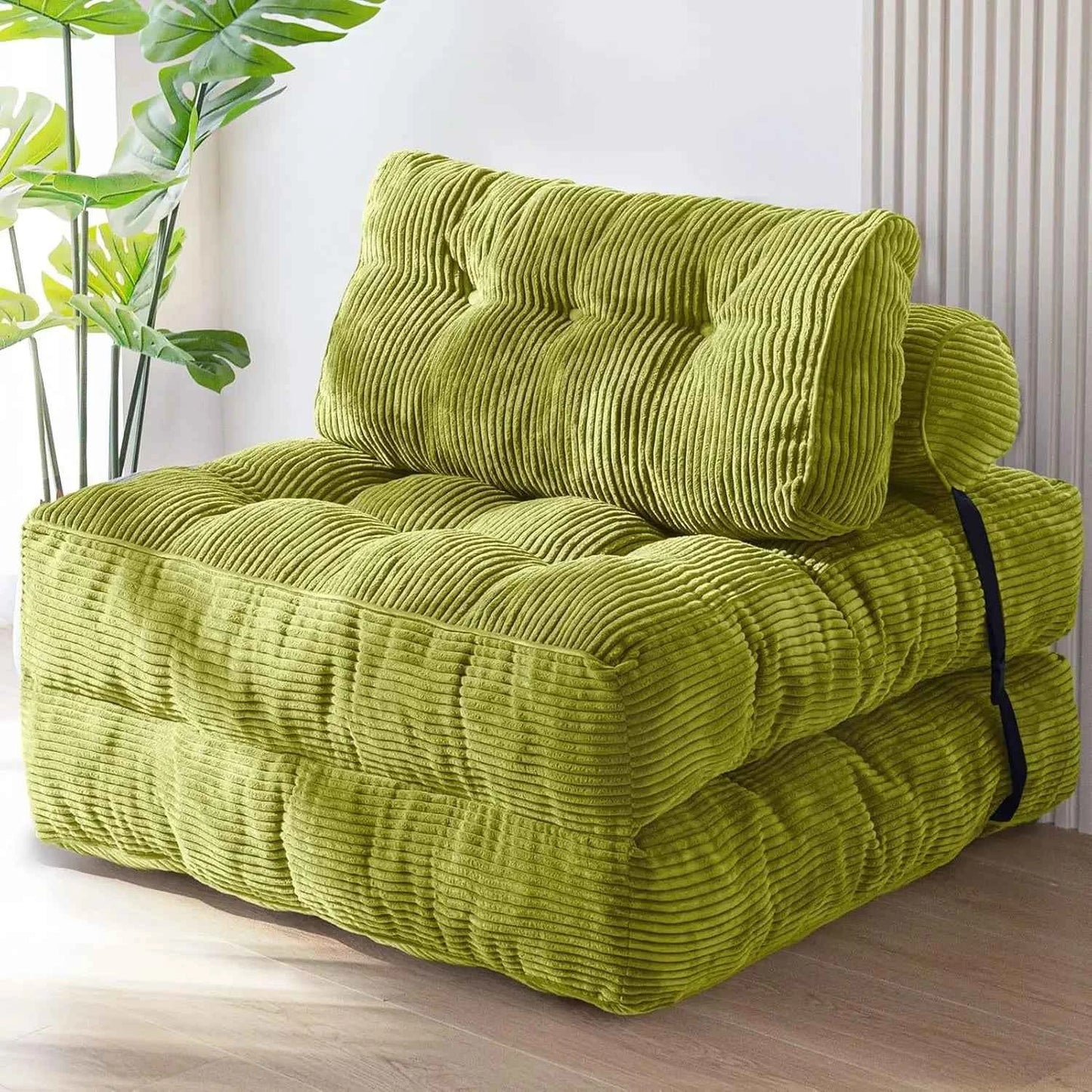 Vacuum Compression Sofa Foldable Simple Fabric Corner Modular Couch Floor Multi Function Nordic Living Room Bedroom Decoration