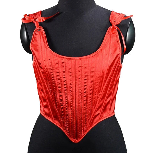 SS69 Lolita Corset Camisole Top - Y2K Underbust Body Shaper Polyester Blend