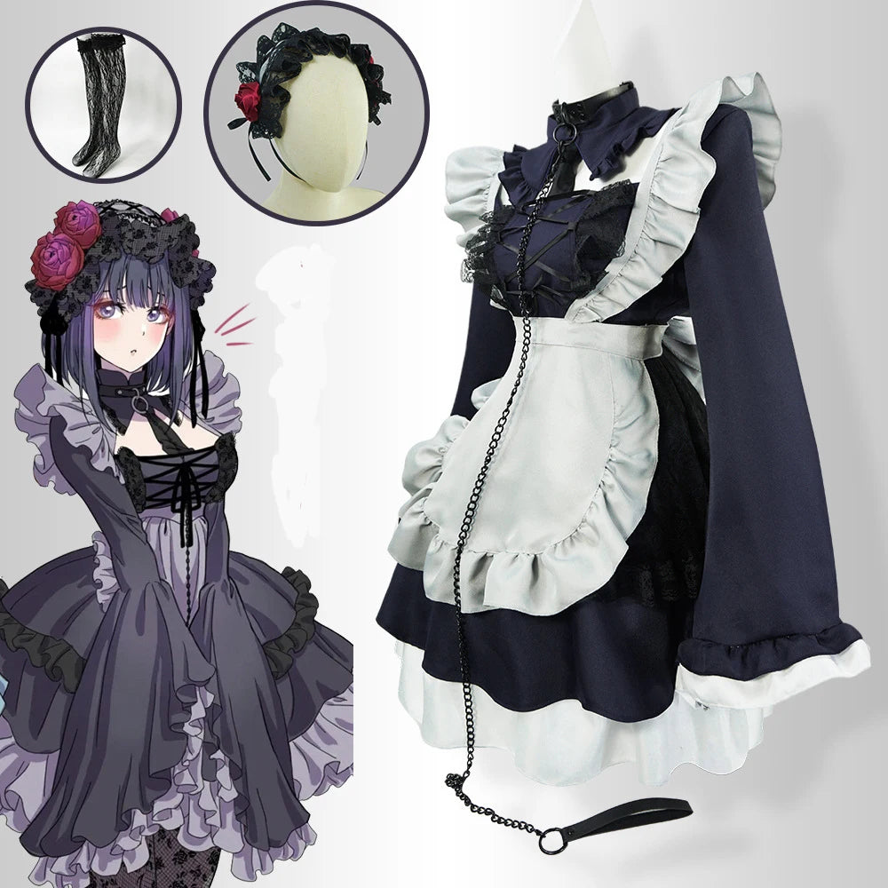 Marin Kitagawa Maid Cosplay Costume Dress Set