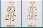 Iron Lace Christmas Tree Mini With Bell Star Desktop Ornament Ornament New Year Christmas Eve Gift Celebrate Party Xmas 2026