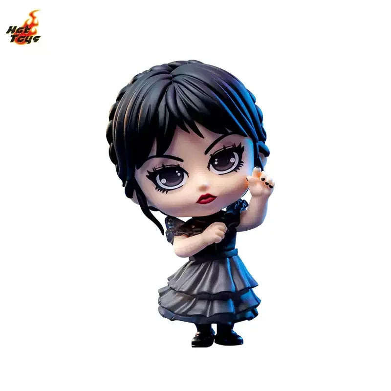 10CM The Addams Family Wednesday Dancing COSBABY Figure Exclusive Collectible Plushie Dress Up Cosplay Xmas SS69