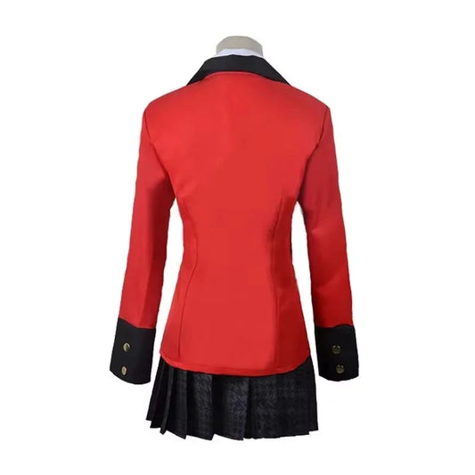 Kakegurui Jabami Yumeko Cosplay Kostuum Halloween Sayaka Dwangmatige Gokker Anime School Meisje Geplooide Rok Uniform SS69